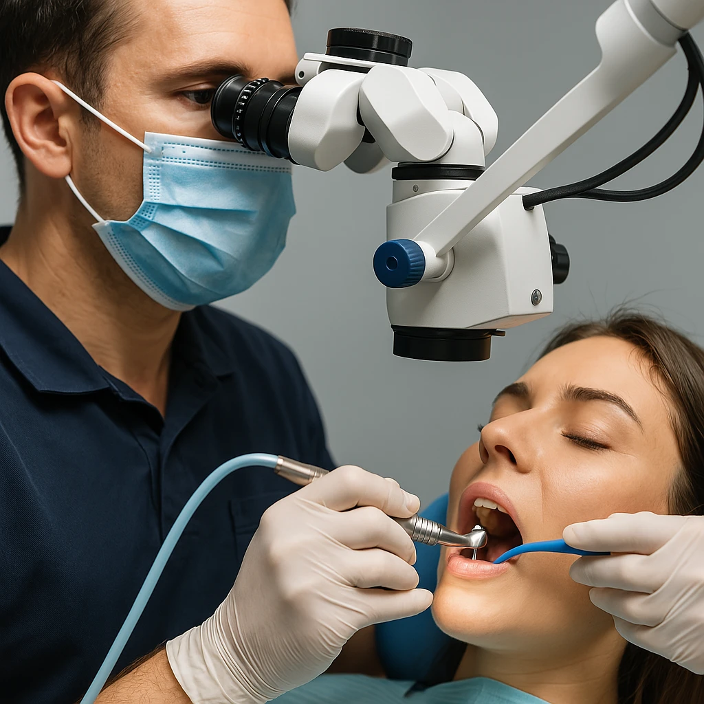 Лечение корневых каналов под микроскопом в Одессе