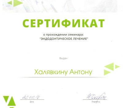 Халявкін Антон Олегович Стоматолог-ортопед, терапевт
